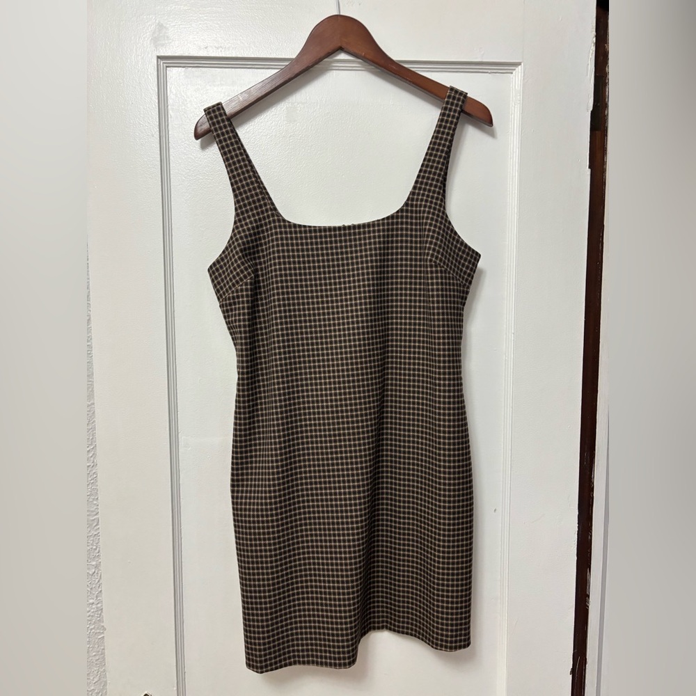 BANANA REPUBLIC Plaid Mini Dress - size 6P